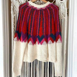 Zara Knit Sweater Mutli Color Size Small